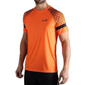 Feisty Geo Camiseta De Manga Corta Hombres-Naranja