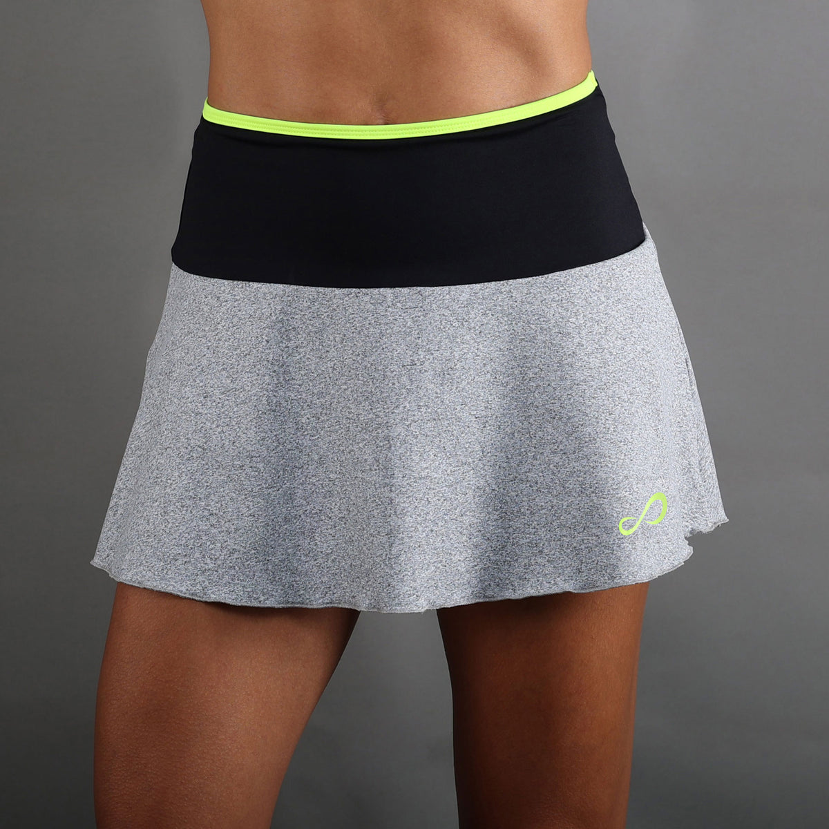Endless Mile Falda Mujeres-Gris,Negro