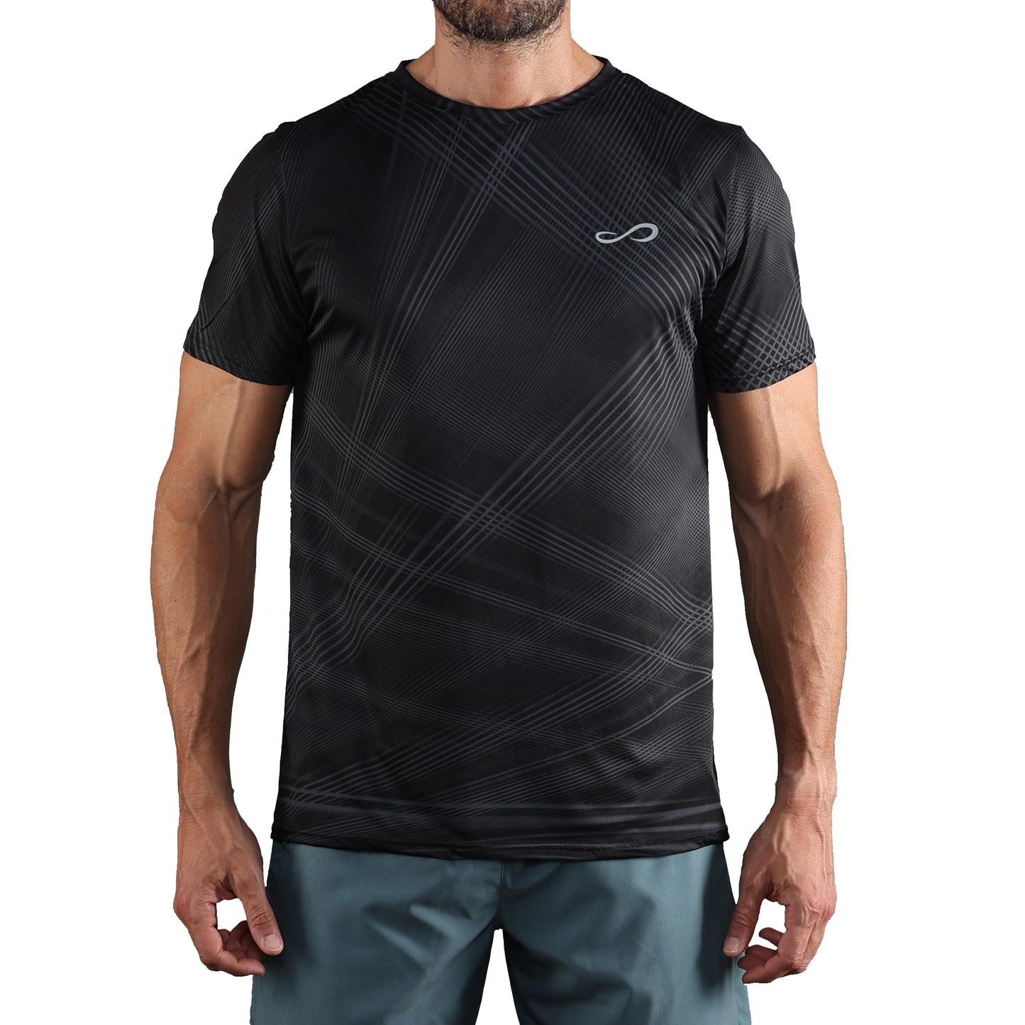Endless Ace Orbital Camiseta De Manga Corta Hombres-Gris