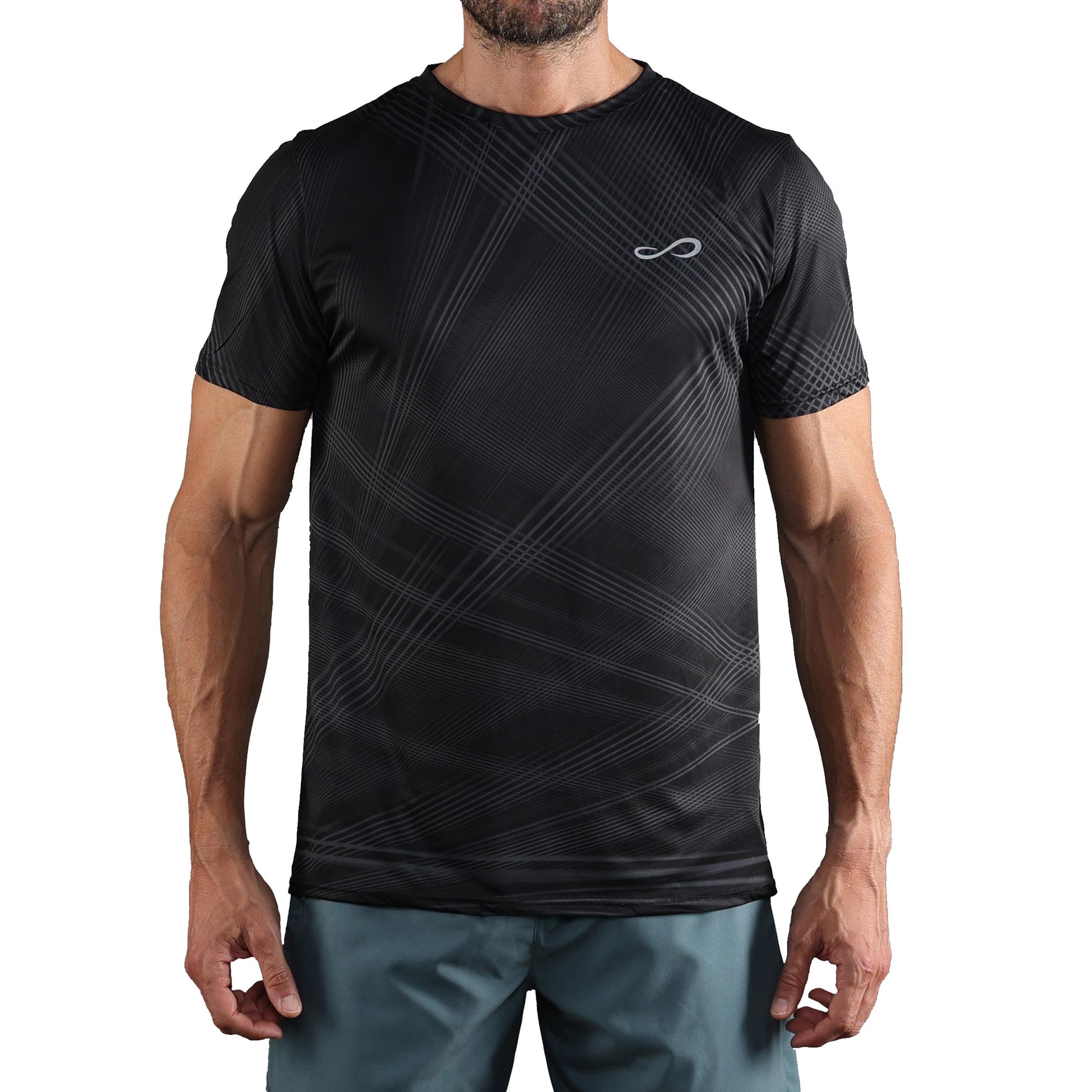 Endless Ace Orbital Camiseta De Manga Corta Hombres-Gris