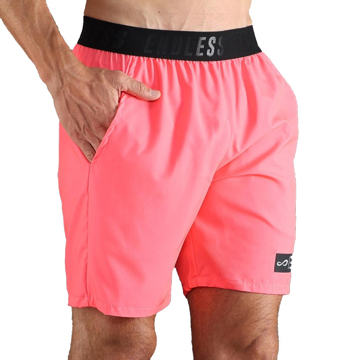 Endless Ace Iconic Shorts Hombres-Rosa Neón