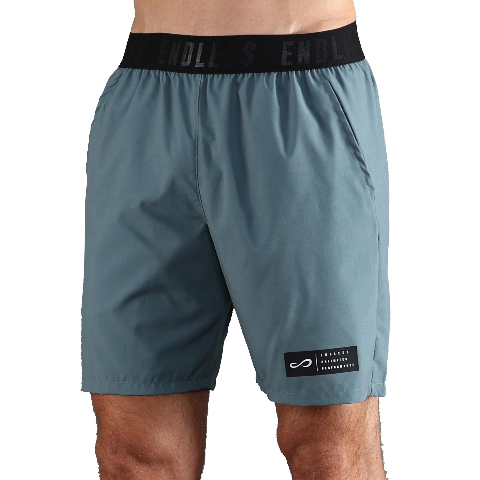 Endless Ace Iconic Shorts Hombres-Verde,Negro