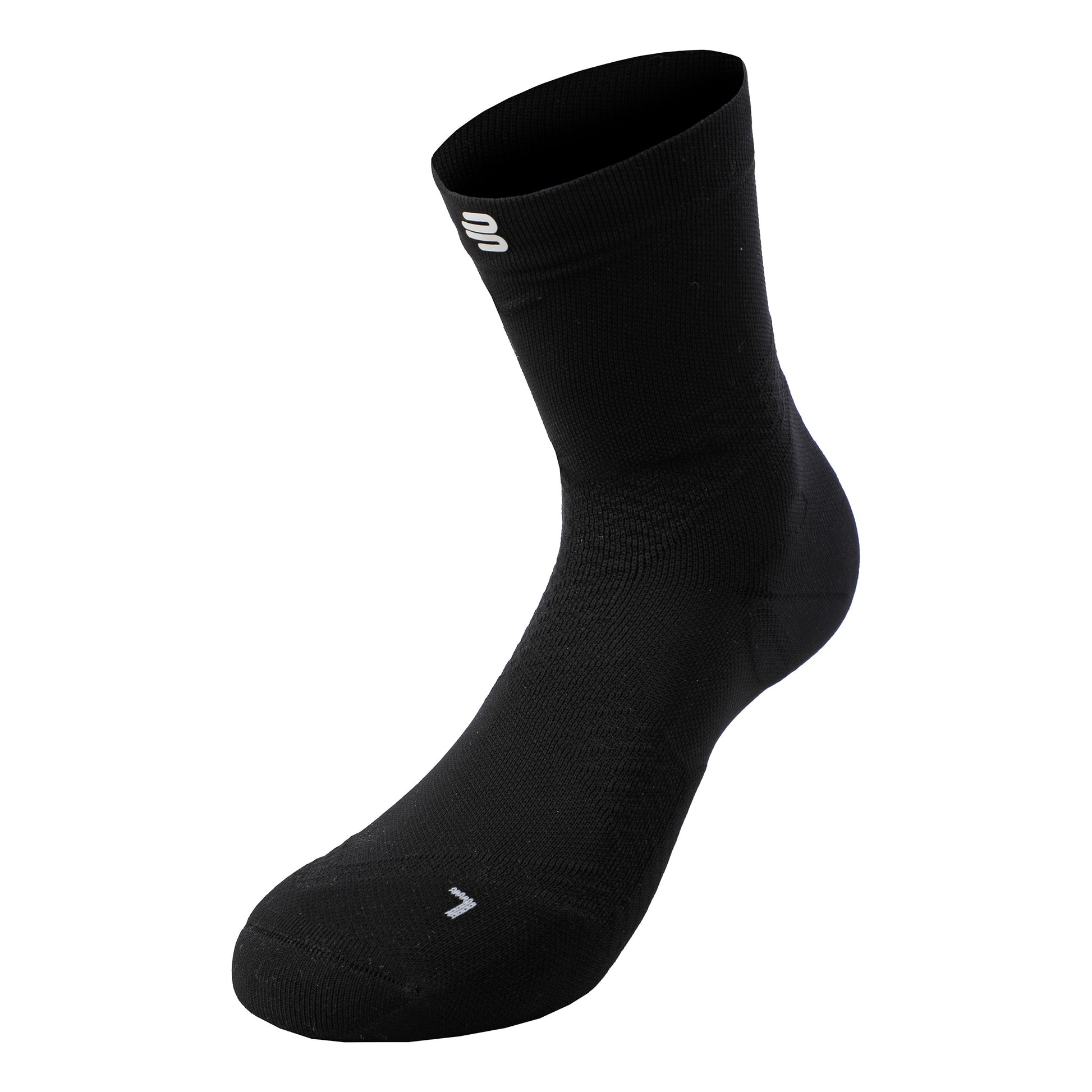 Bauerfeind Ultralight Mid Cut Calcetines Para Correr Mujeres-Negro