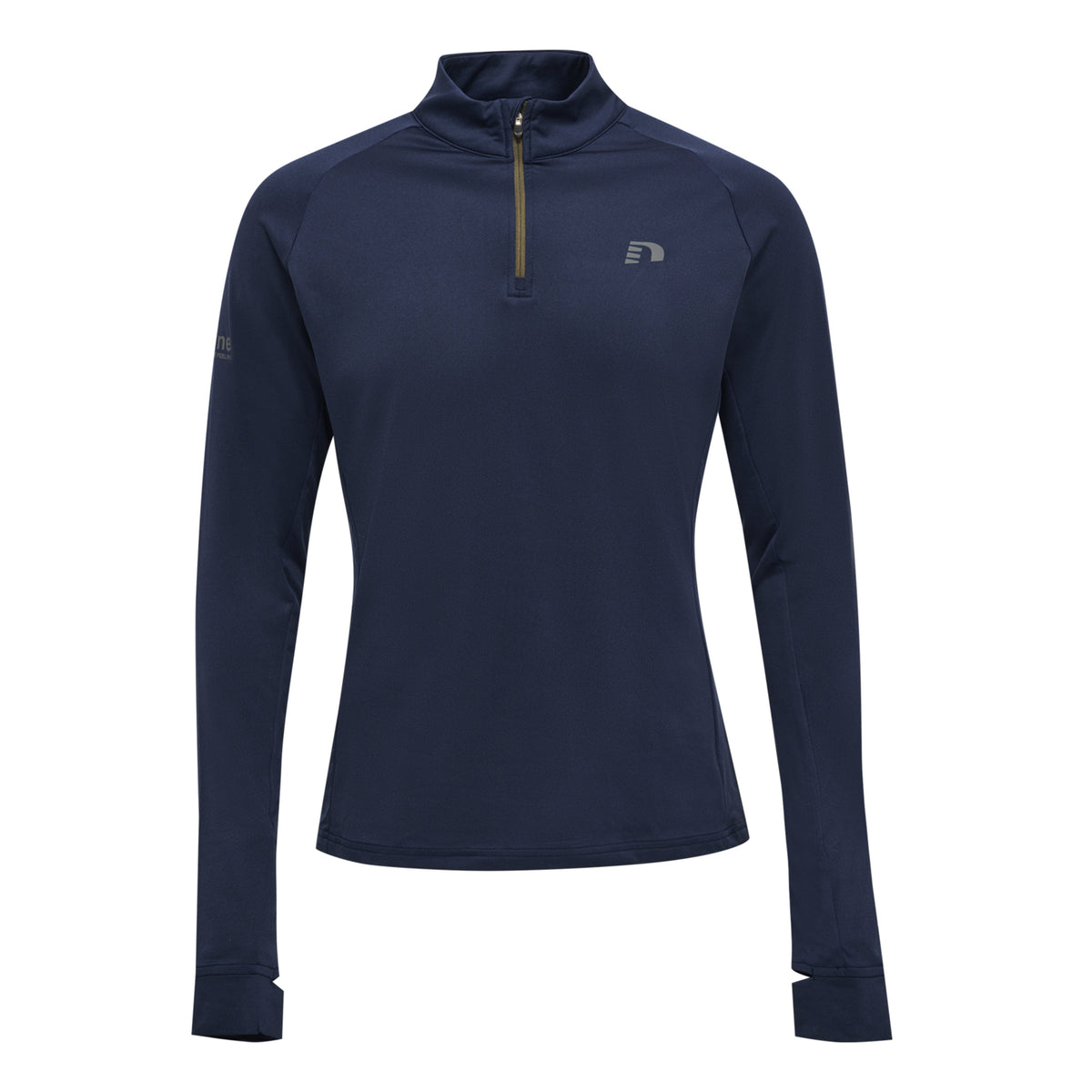 Newline Half-Zip Camiseta De Manga Larga Hombres-Azul Oscuro,Oliva