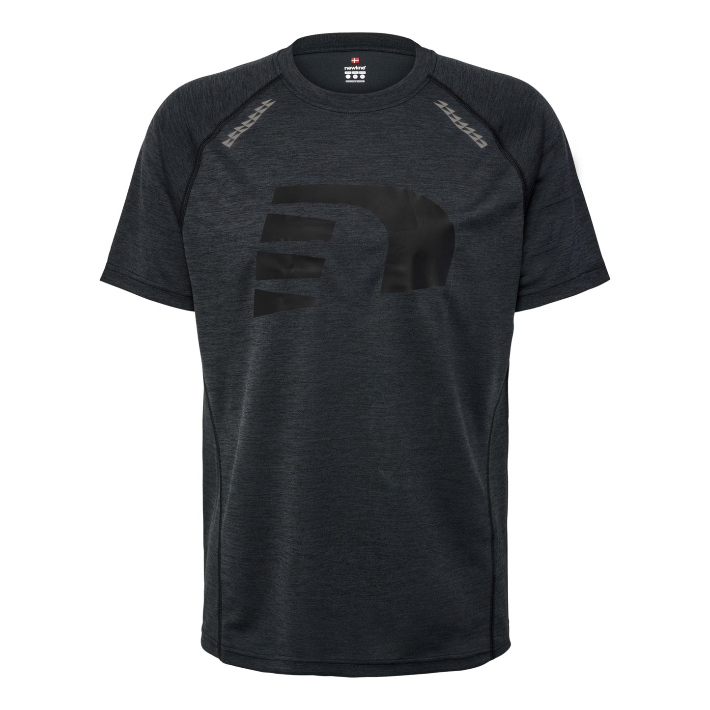 Newline Orlando T-Shirt Camiseta De Running Hombres-Negro