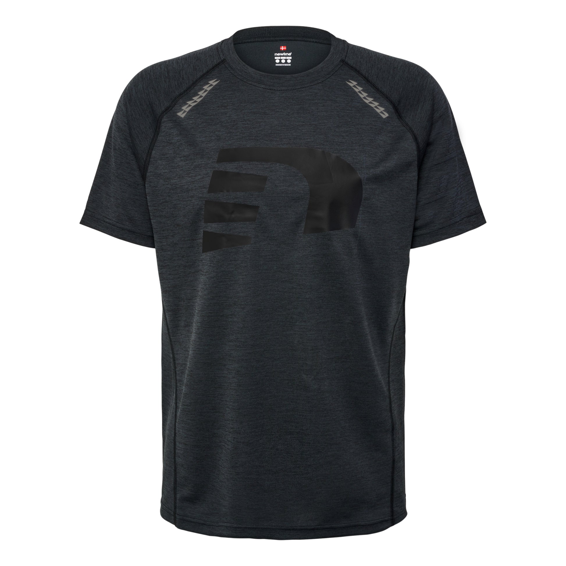 Newline Orlando T-Shirt Camiseta De Running Hombres-Negro