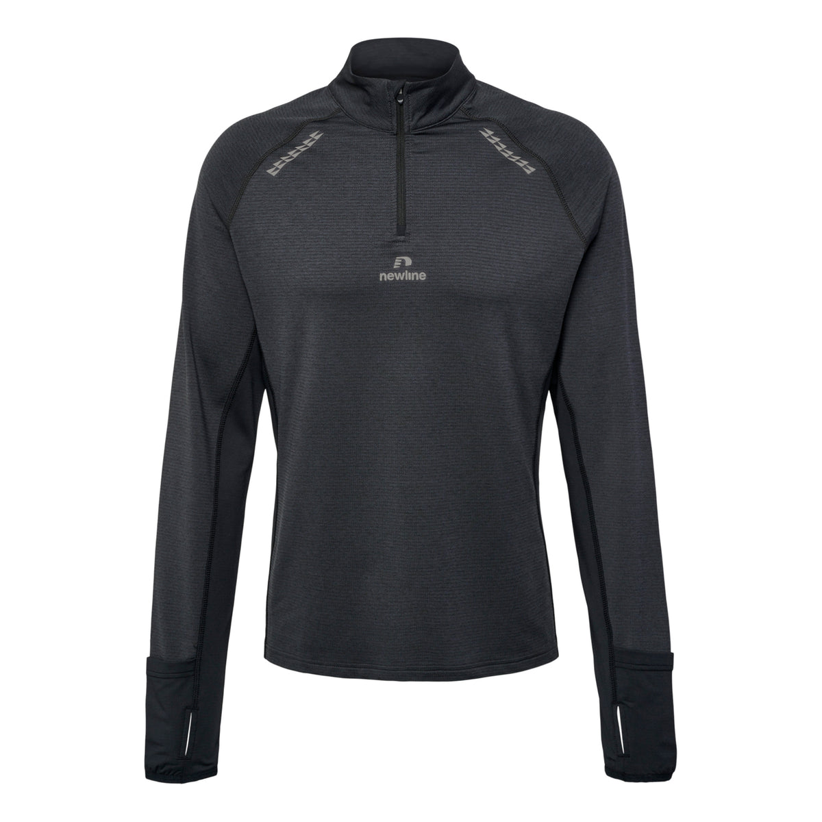 Newline Mesa Half-Zip Top de running Hombres - negro,