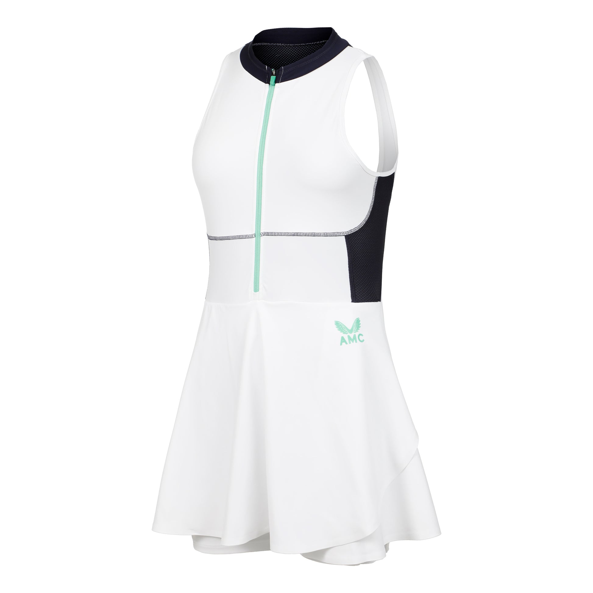 Castore AMC Vestido Mujeres - blanco, azul oscuro