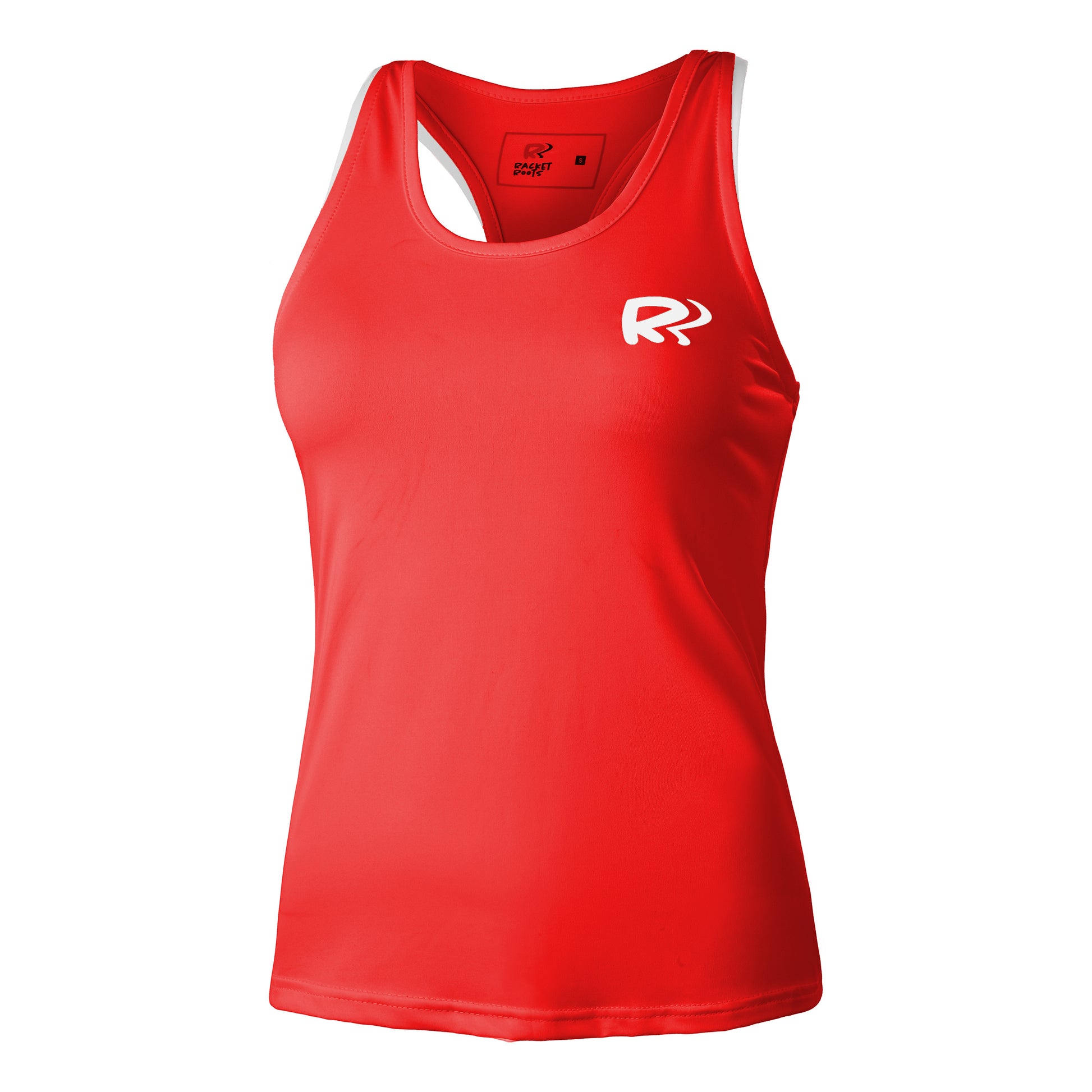 Racket Roots Teamline Camiseta De Tirantes Mujeres-Rojo