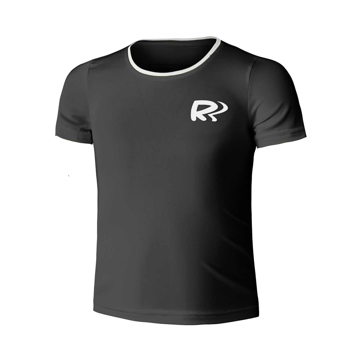 Racket Roots Teamline Camiseta De Manga Corta Chicas-Negro