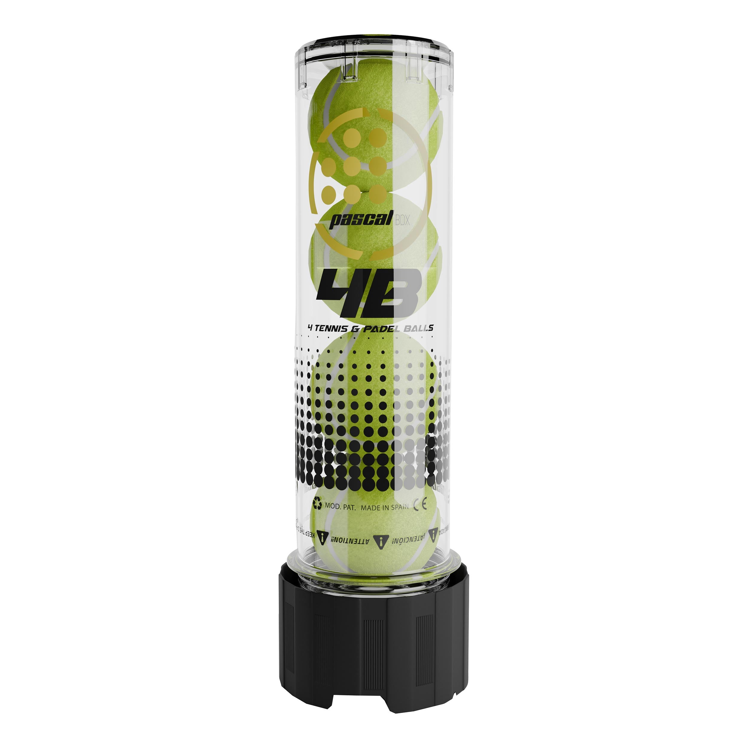 Bullpadel 4B Generador De Aire Comprimido-Negro,Transparente