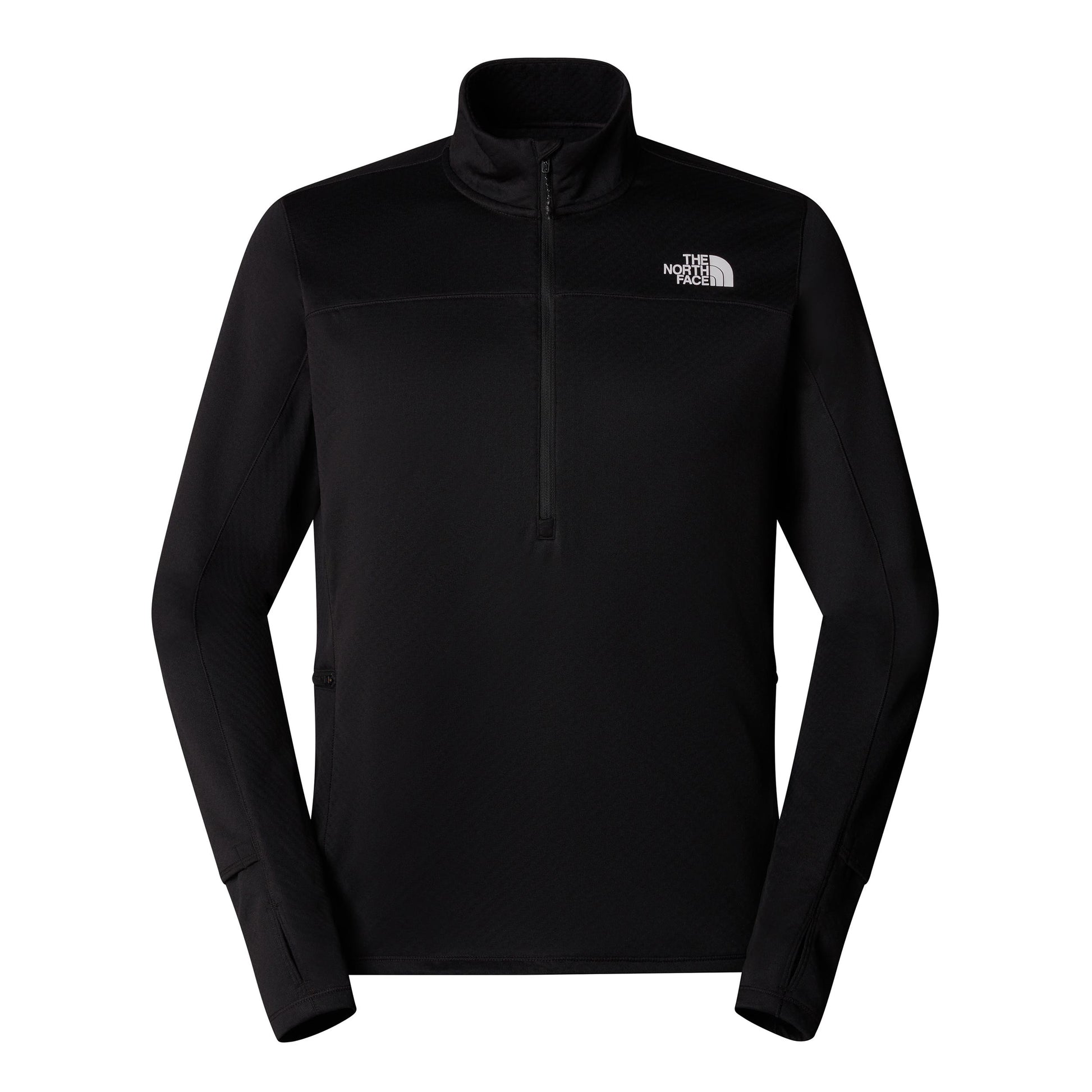 The North Face Winter Warm Pro 1/4 Zip Camiseta De Running Hombres-Negro