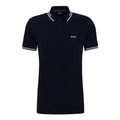 Paul  slim fit Polo Hombres - azul oscuro,