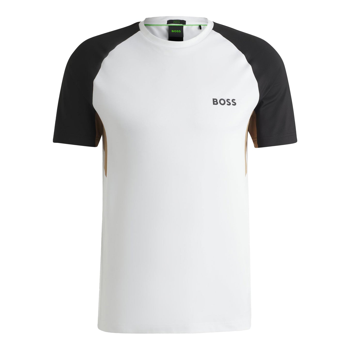 BOSS TOC Pique Camiseta De Manga Corta Hombres-Blanco