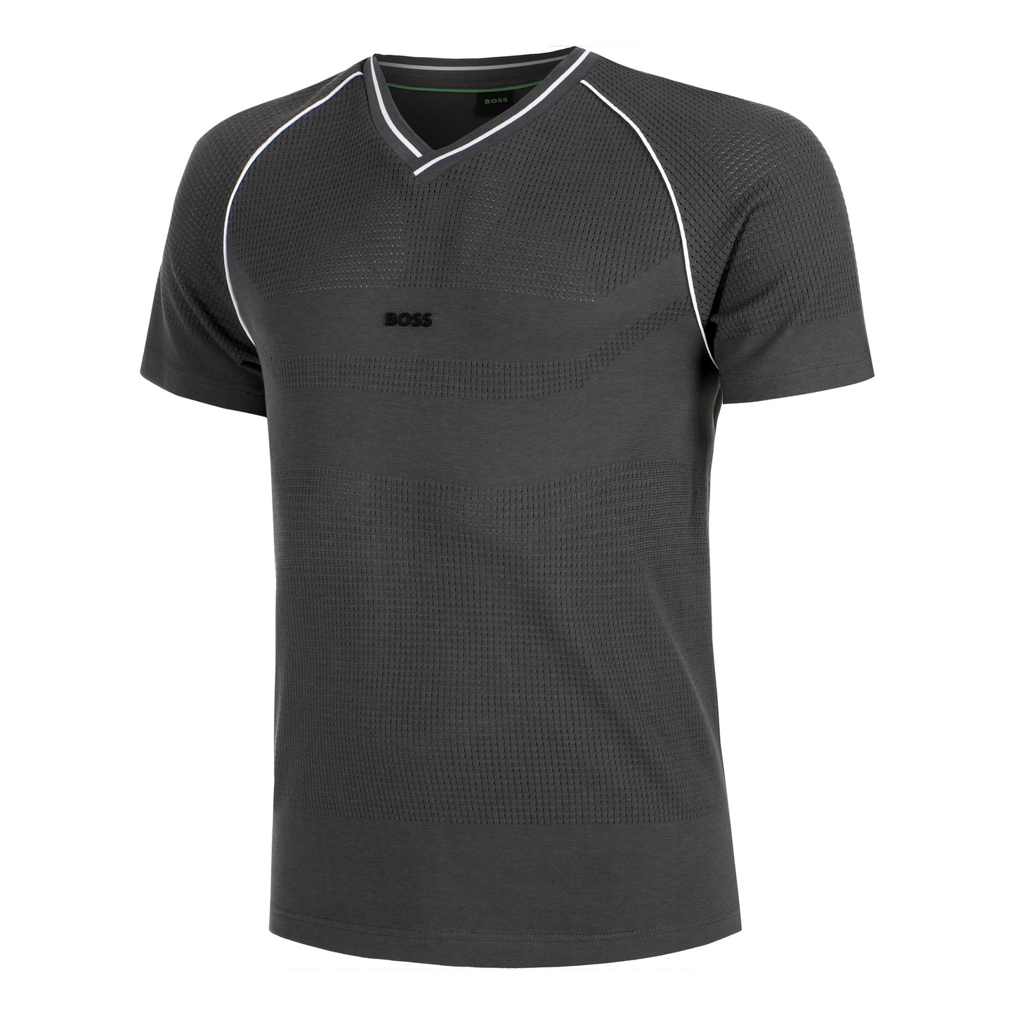 BOSS Retro Camiseta De Manga Corta Hombres-Gris Oscuro