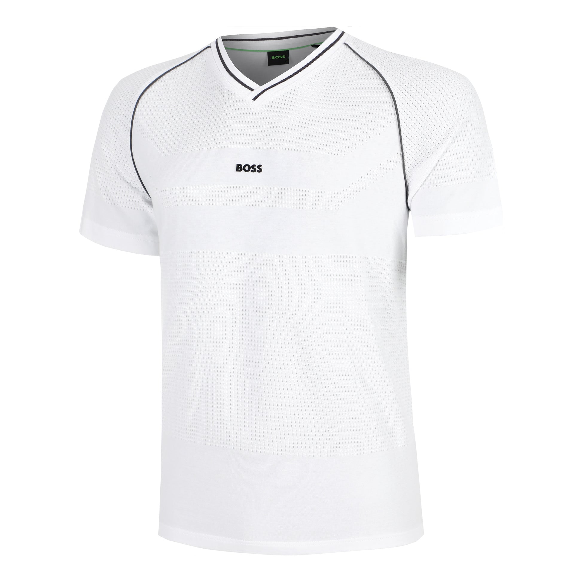 BOSS Retro Camiseta De Manga Corta Hombres-Blanco