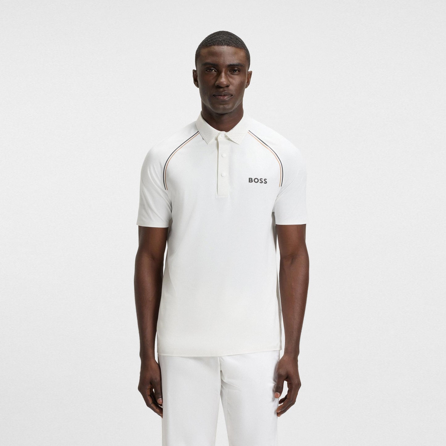 BOSS Patteo TOC Polo Hombres-Blanco