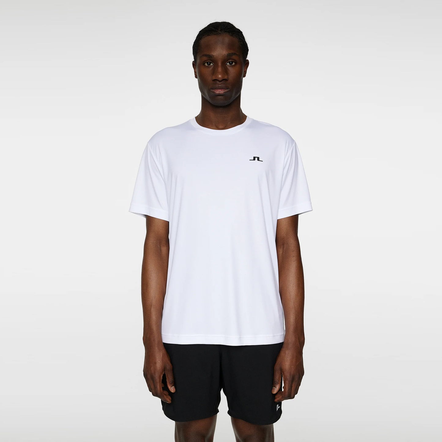 JLindeberg Ade Camiseta De Manga Corta Hombres-Blanco