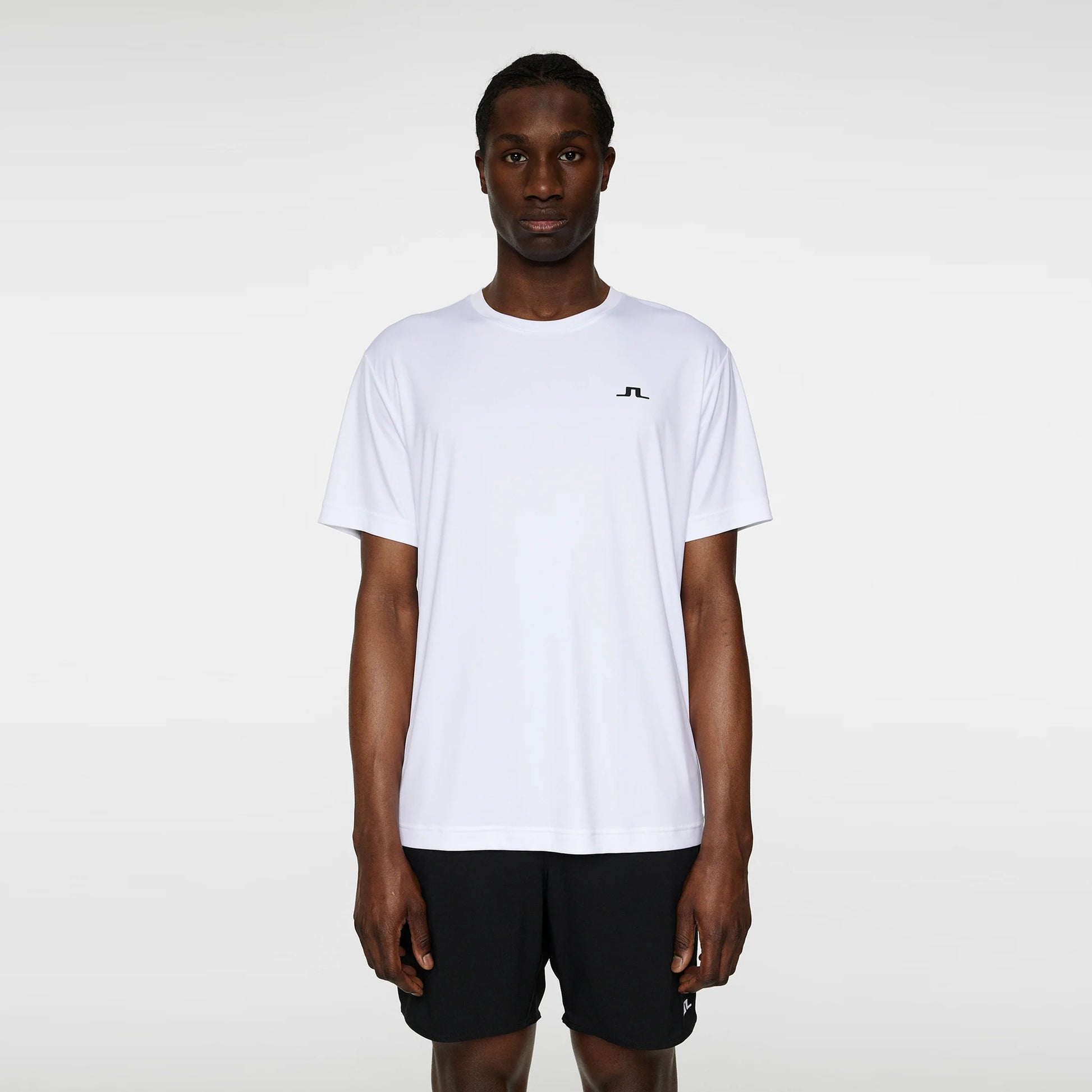 JLindeberg Ade Camiseta De Manga Corta Hombres-Blanco