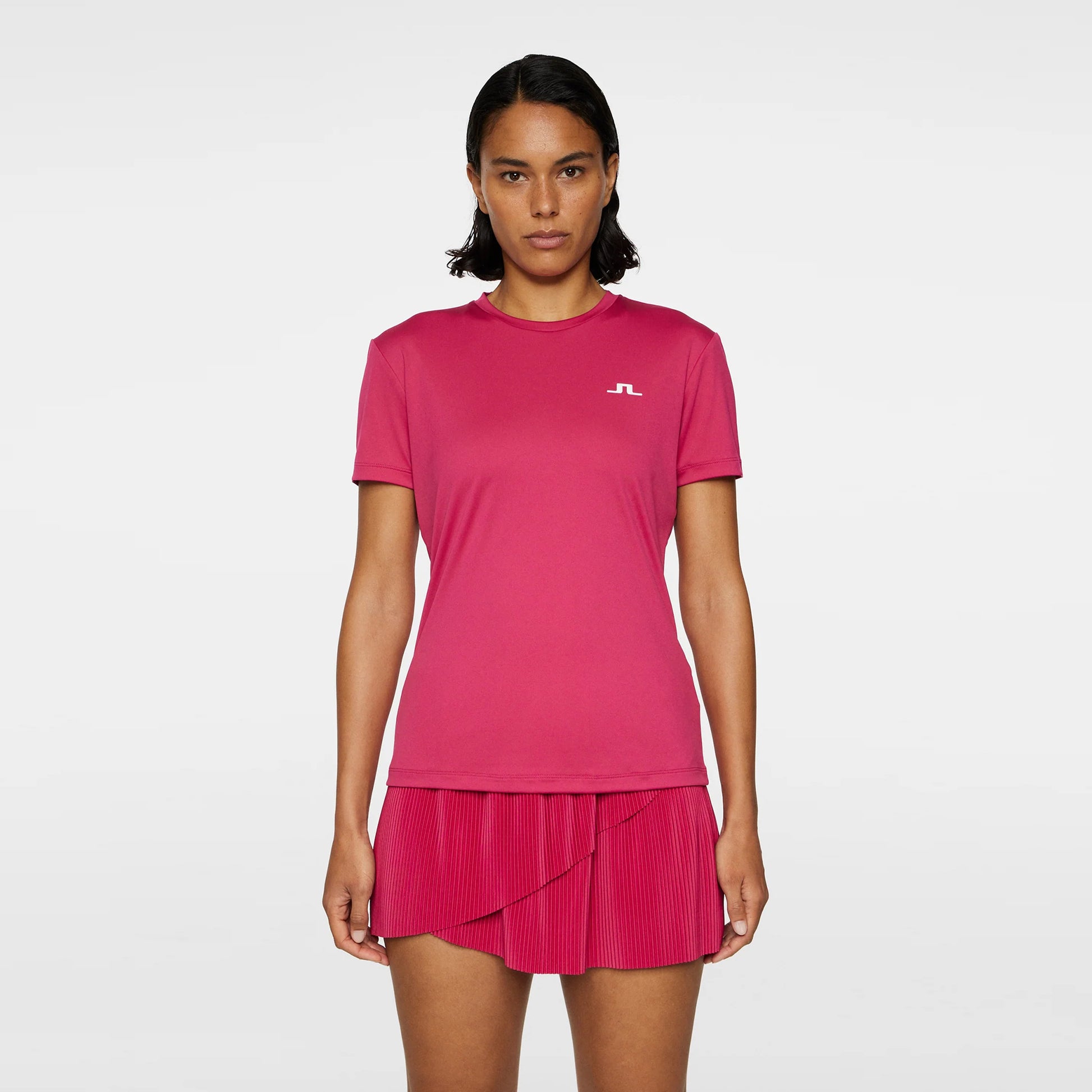 JLindeberg Ada Camiseta De Manga Corta Mujeres-Rojo