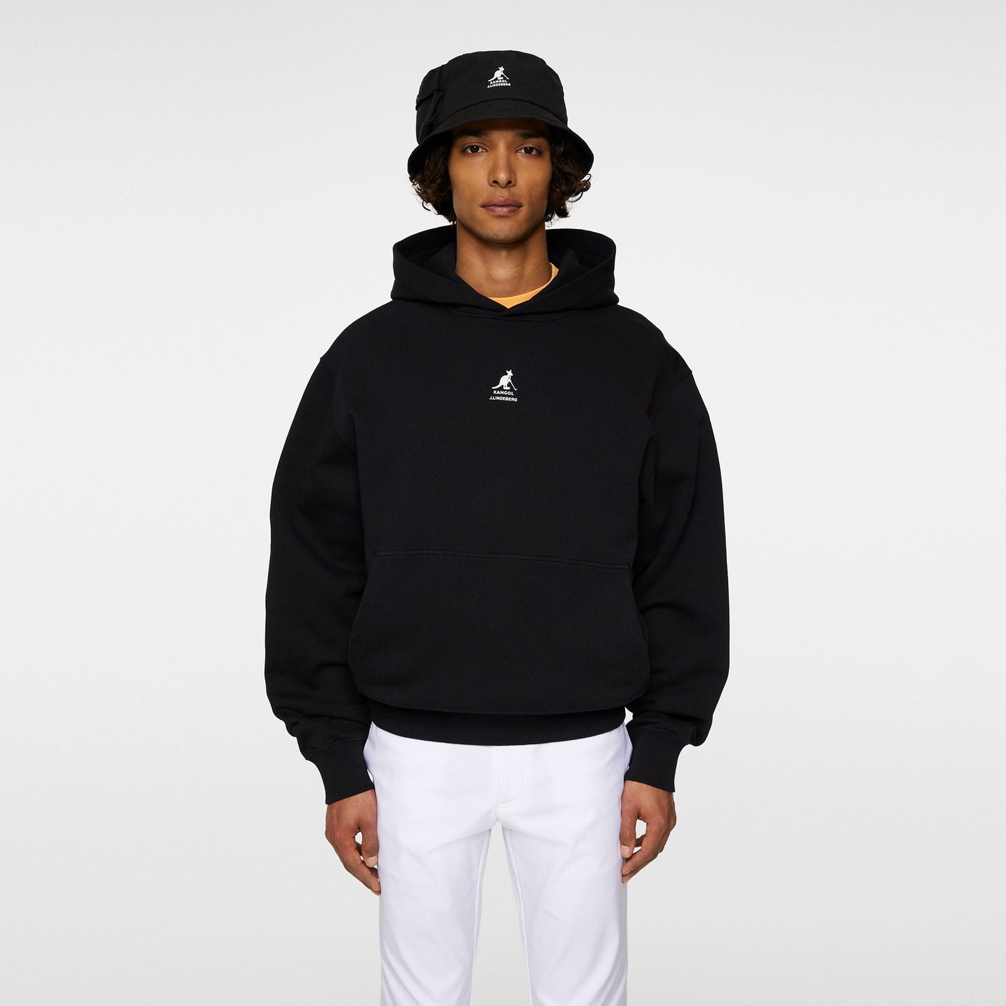 JLindeberg Kangol Roberto Sudadera Con Capucha Hombres-Negro