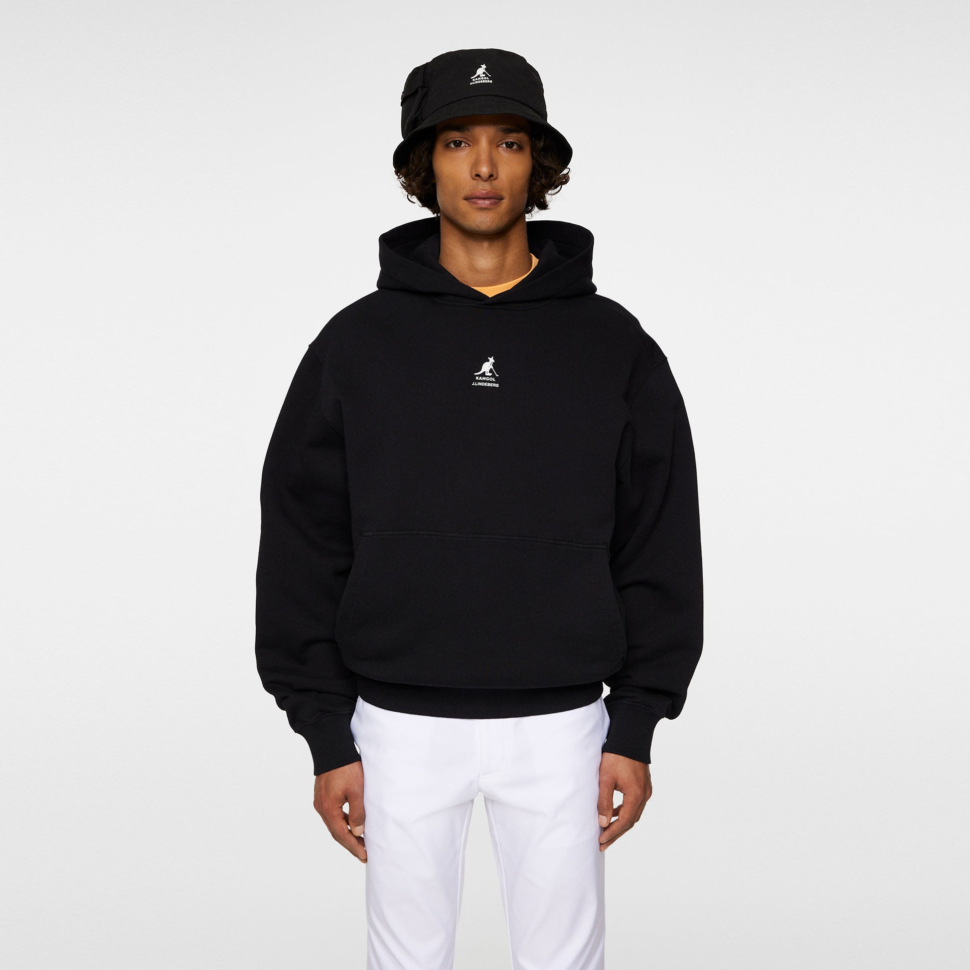 JLindeberg Kangol Roberto Sudadera Con Capucha Hombres-Negro