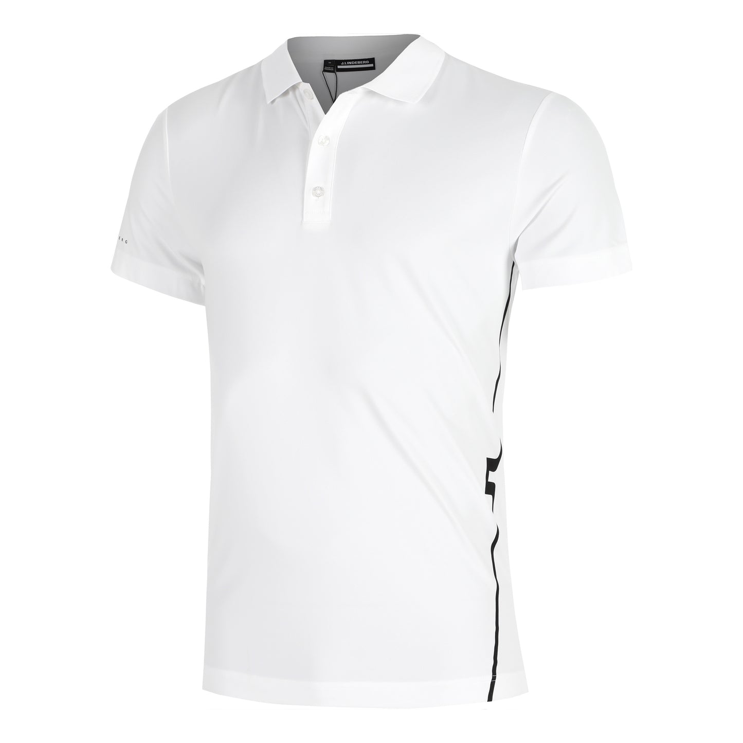 JLindeberg Leroy Polo Hombres-Blanco,Negro