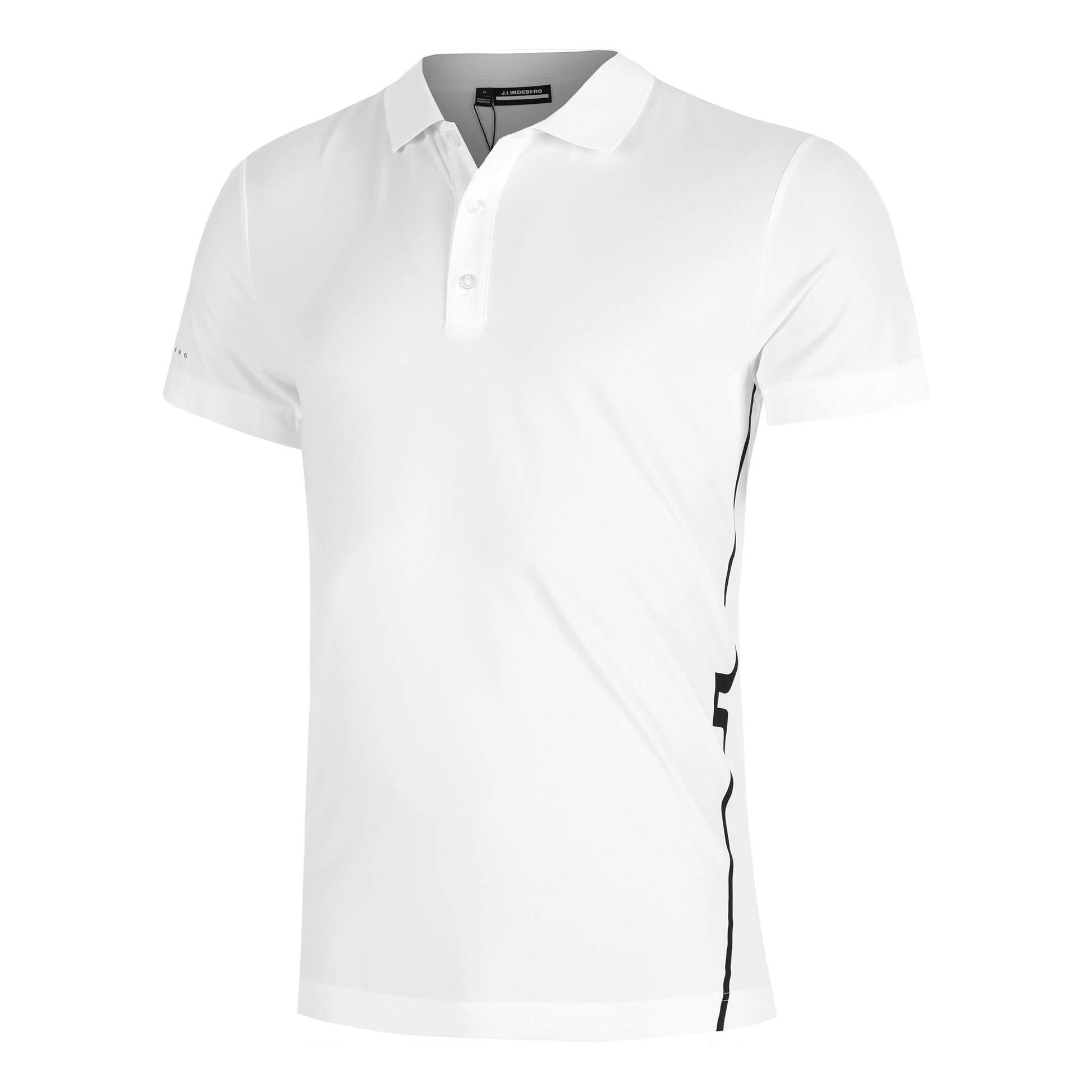 JLindeberg Leroy Polo Hombres-Blanco,Negro