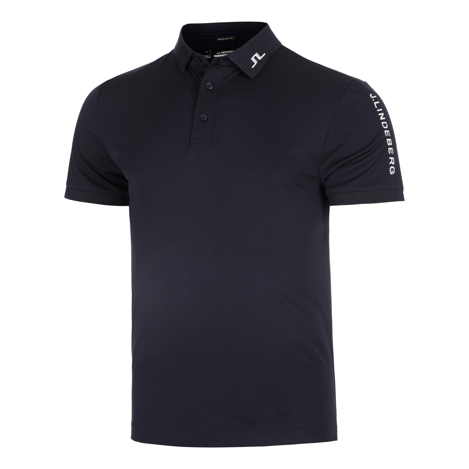 JLindeberg Tour Tech Polo Hombres-Azul Oscuro
