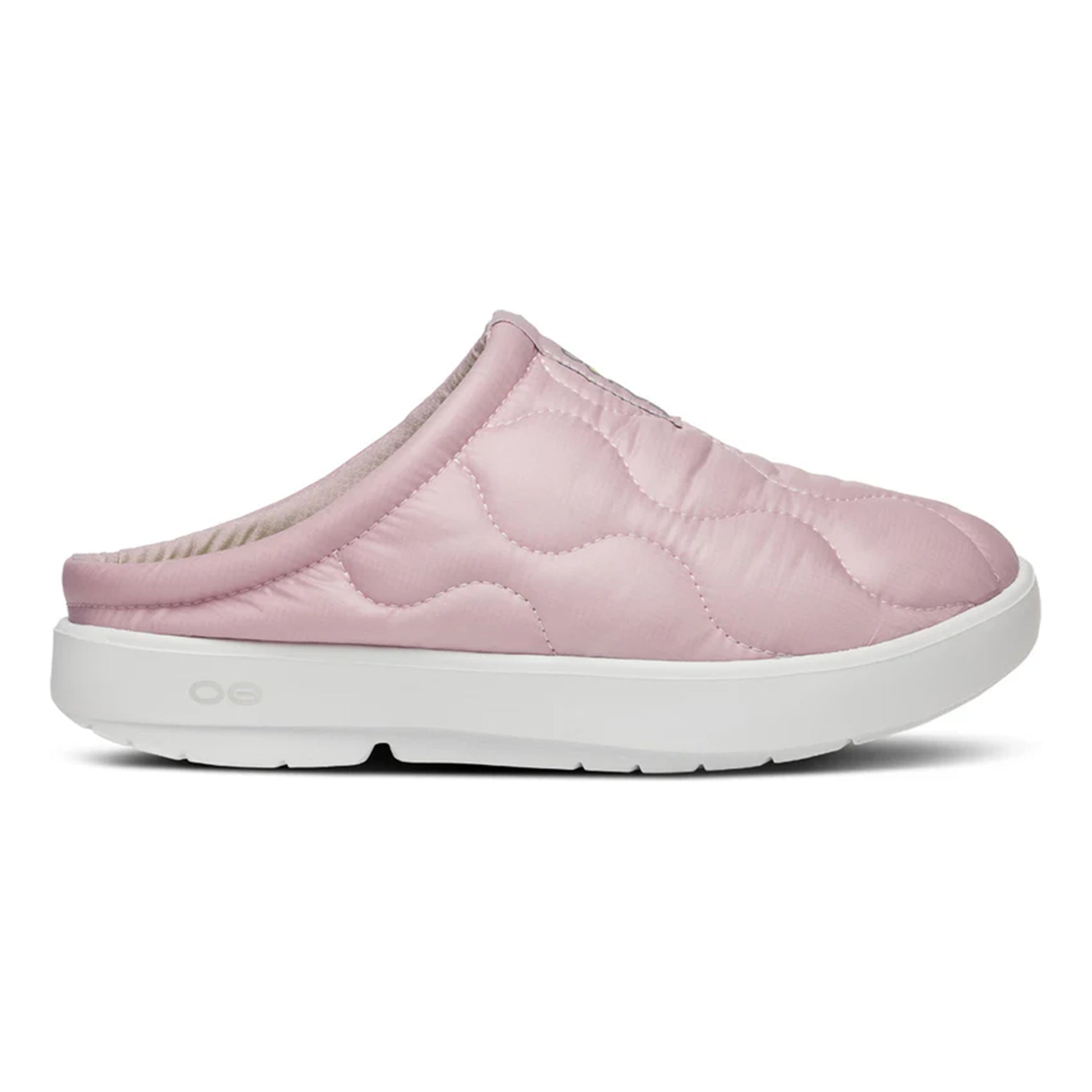 OOFOS Oocoozie Thermo Mule Zapato de recuperación Unisex - rosa, verde neón