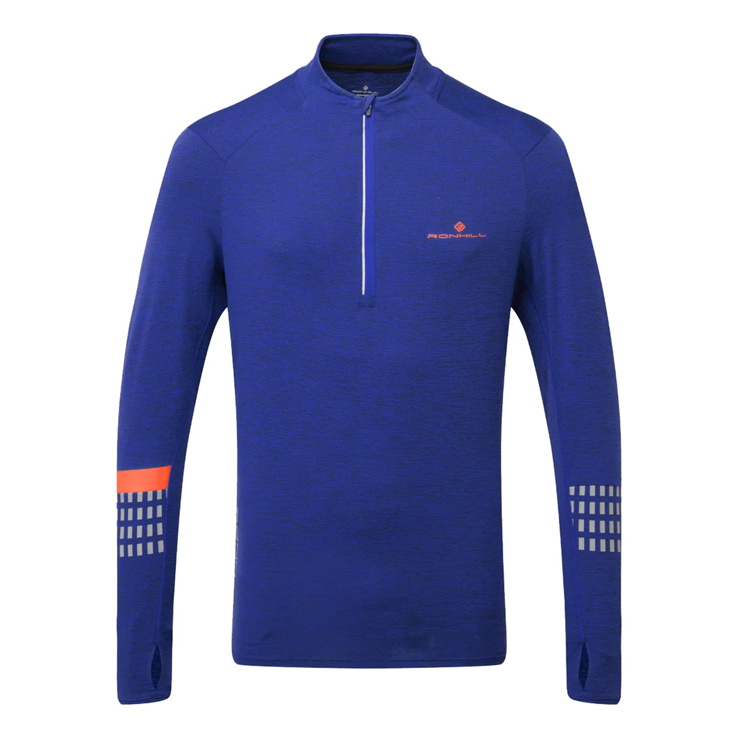 Ronhill Tech Afterhours 1/2 Zip Camiseta de running Hombres - azul,