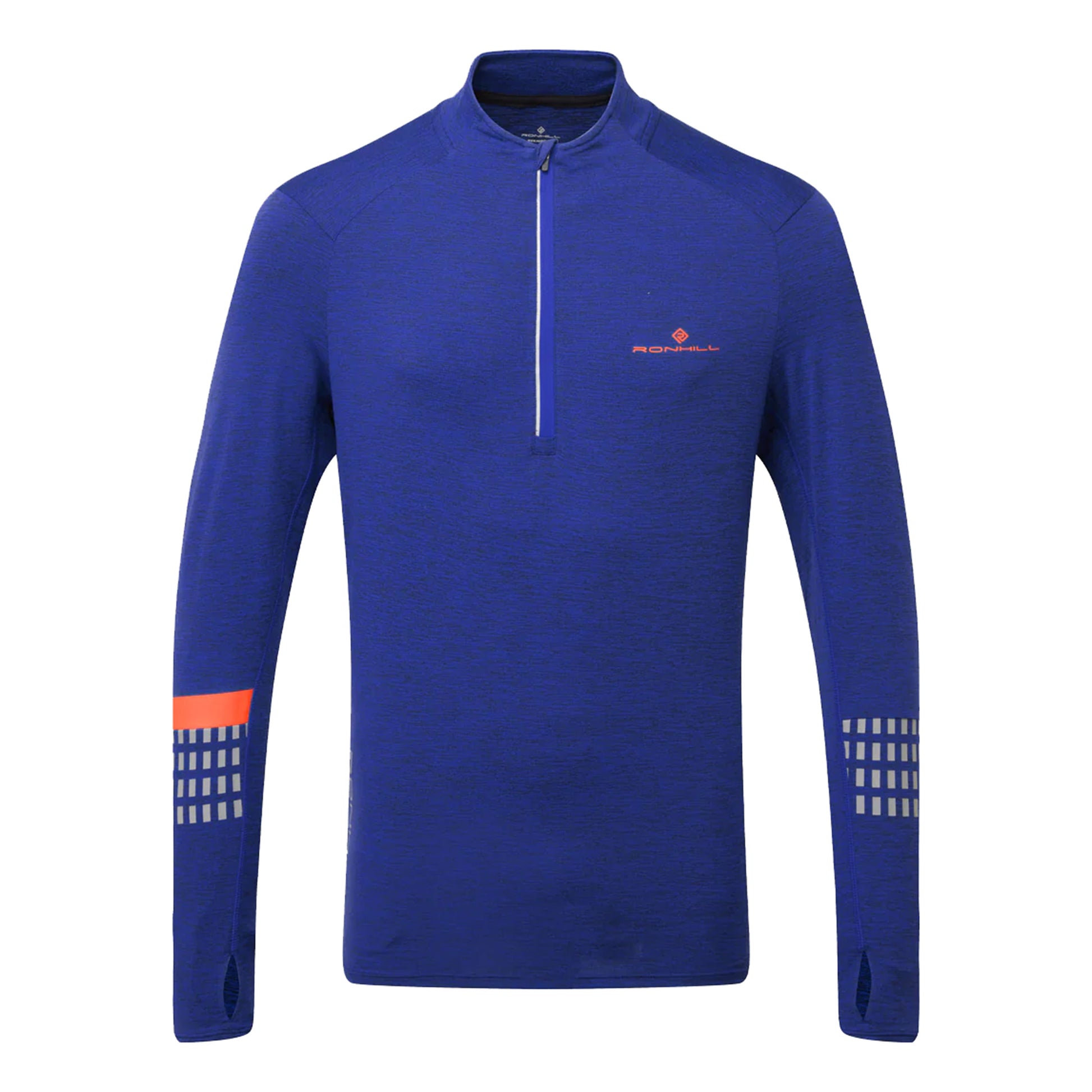 Ronhill Tech Afterhours 1/2 Zip Camiseta de running Hombres - azul,