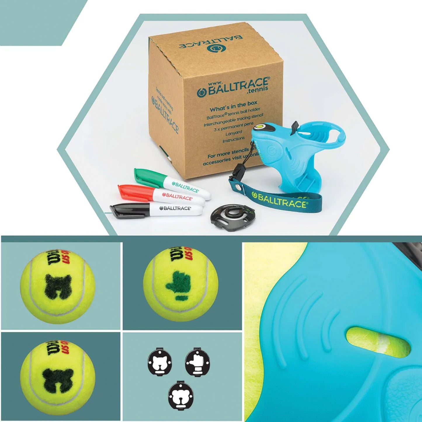 BallTrace Paws & Thumbs Marcador De Bolas-Azul