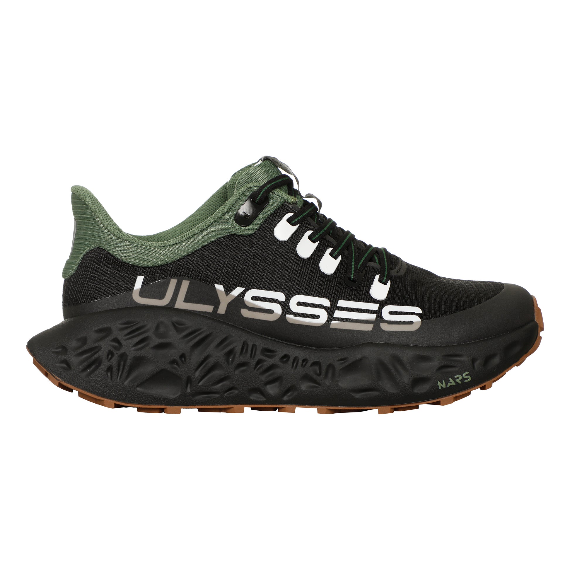 Ulysses Maikoh Zapatilla Trail-Negro,Oliva
