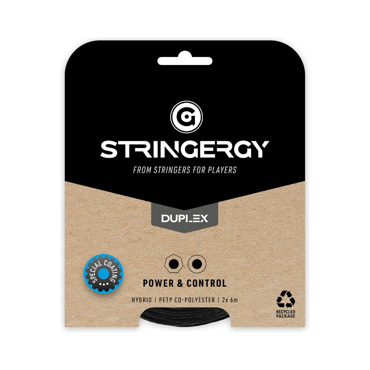 Stringergy Duplex Sets Individuales 2x 6m-Negro,Negro