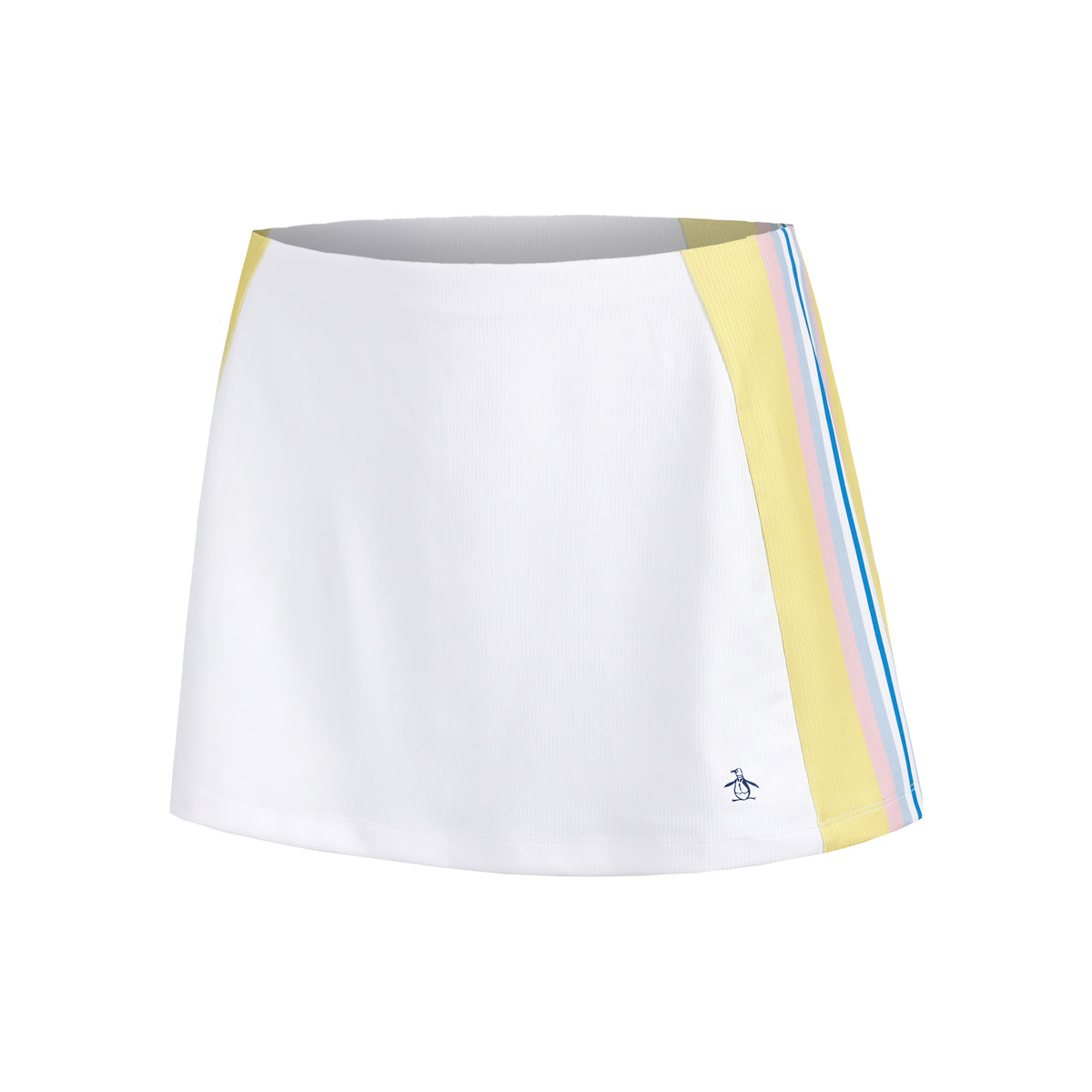 Original Penguin Side Striped Ribbed Falda Mujeres-Blanco