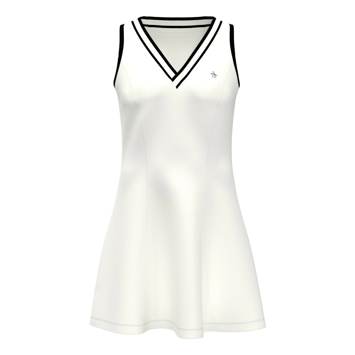 Original Penguin Contrast Vestido Mujeres-Blanco