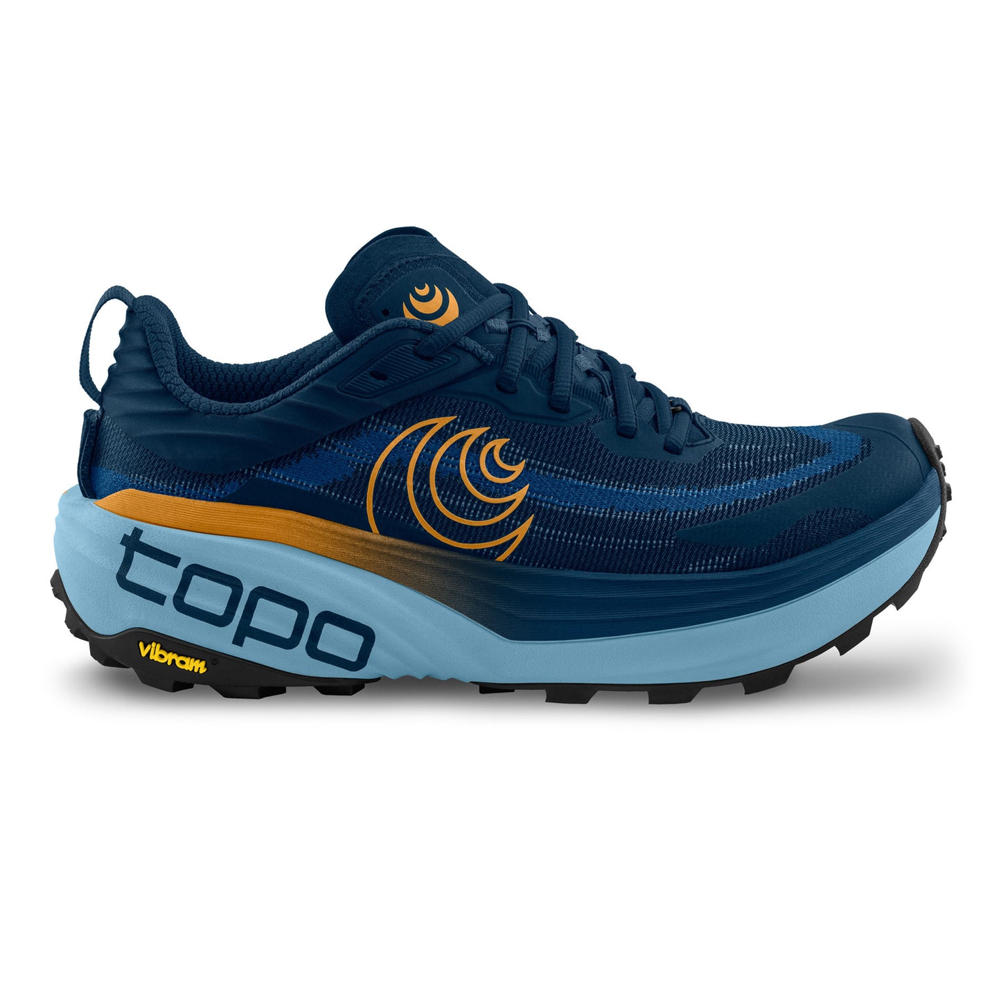 TOPO ATHLETIC Vista Zapatilla trail Hombres - azul oscuro, naranja