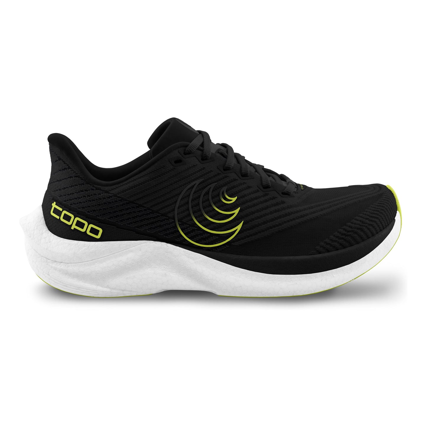 TOPO ATHLETIC Cyclone 3 Zapatilla De Competición Hombres-Negro,Lima