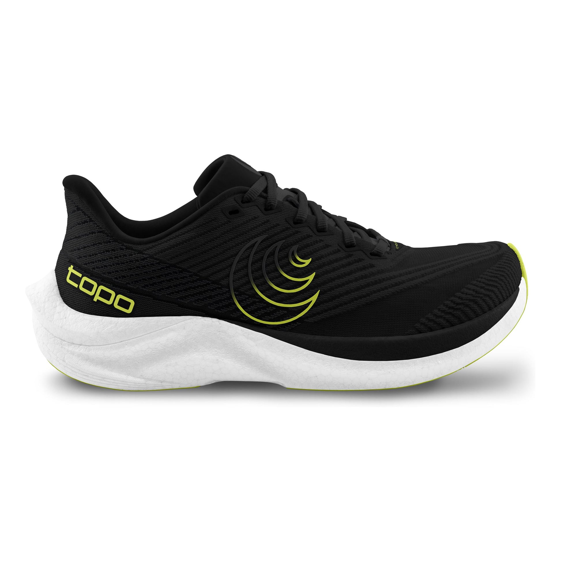 TOPO ATHLETIC Cyclone 3 Zapatilla De Competición Hombres-Negro,Lima