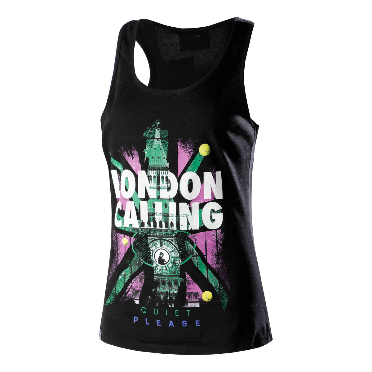 Quiet Please London Calling Camiseta de tirantes Mujeres - negro, multicolor