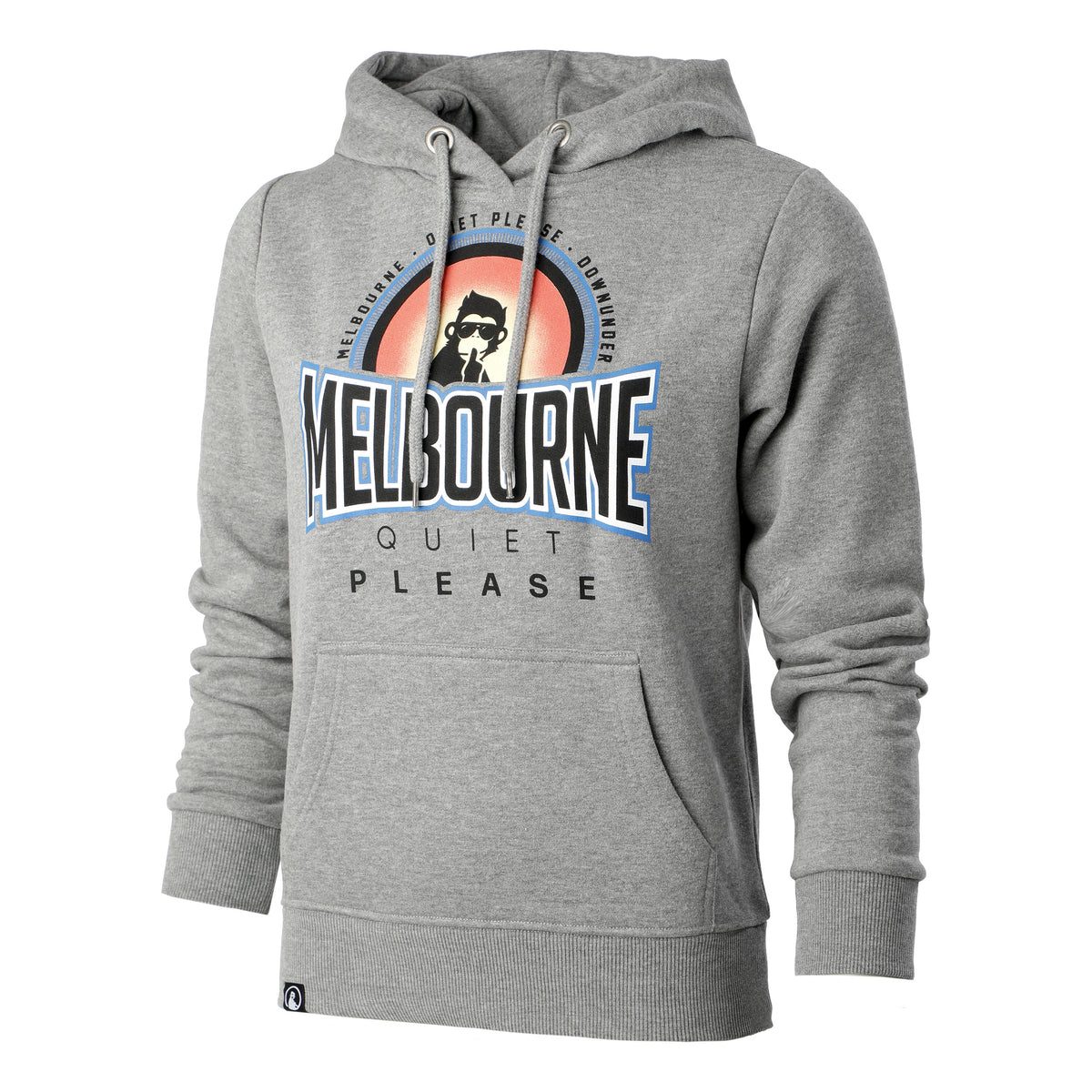 Quiet Please Melbourne Sunrise Sudadera con capucha Mujeres - gris, multicolor