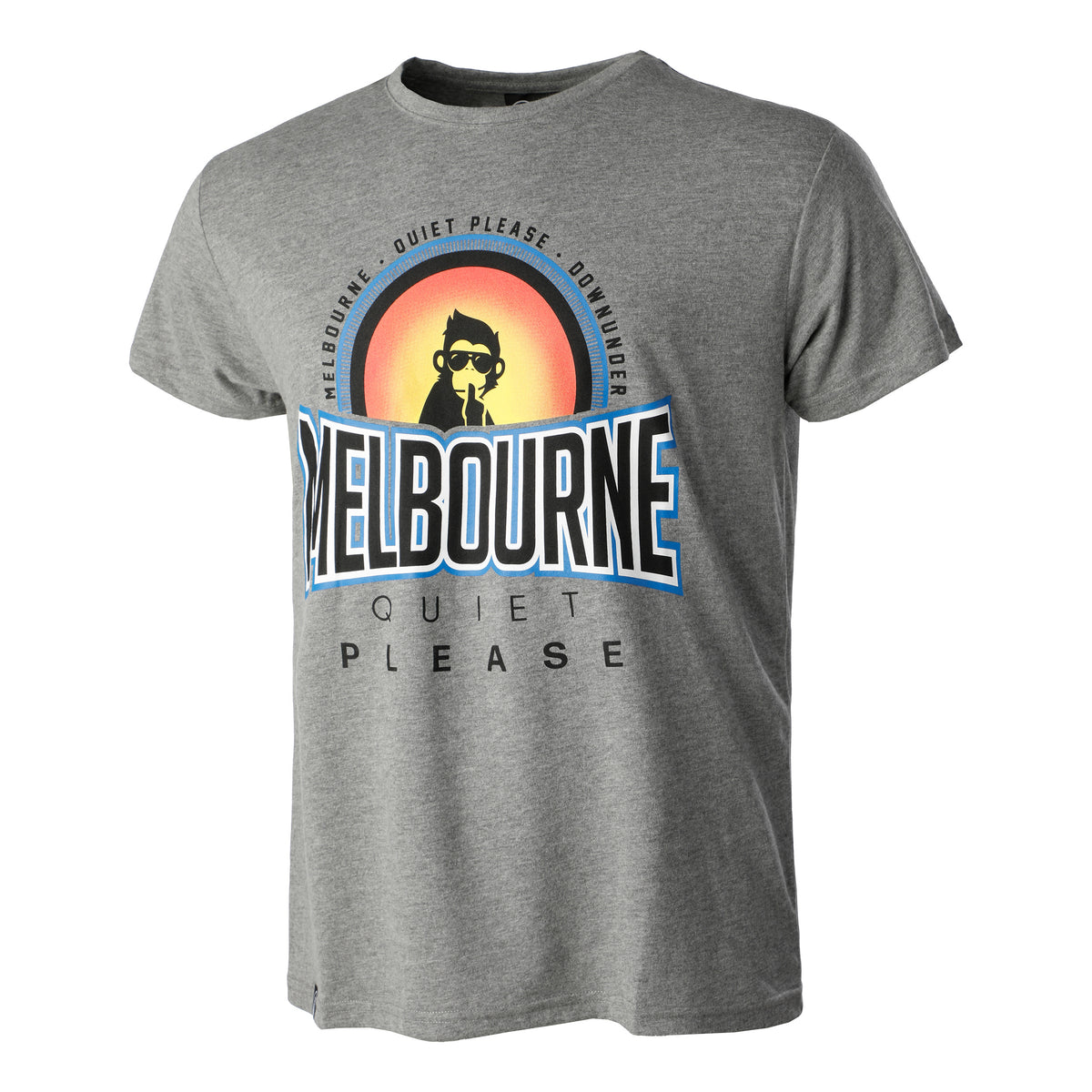 Quiet Please Melbourne Sunrise Camiseta de manga corta Hombres - gris, multicolor