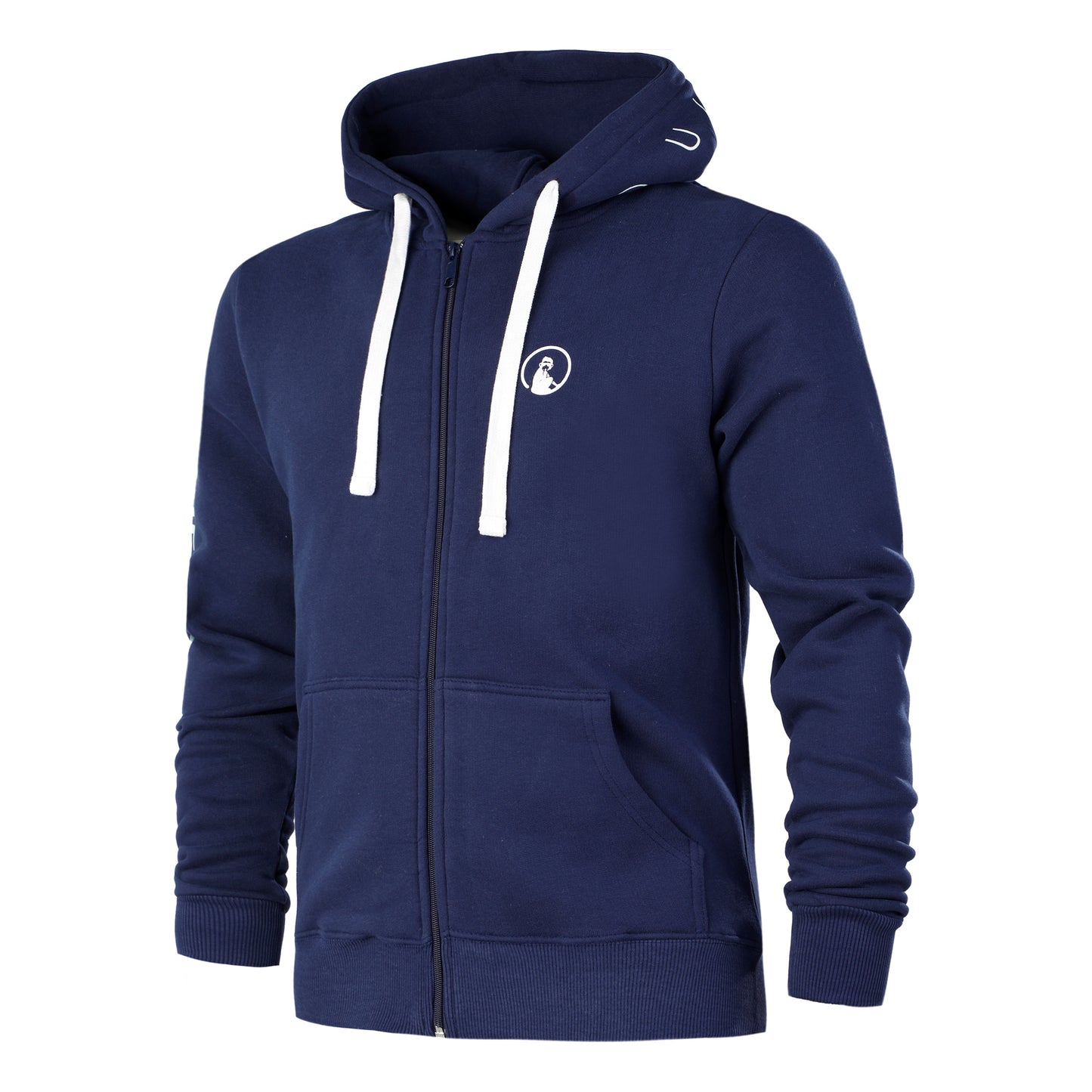 Quiet Please Ocean Sudadera con cremallera Hombres - azul, turquesa