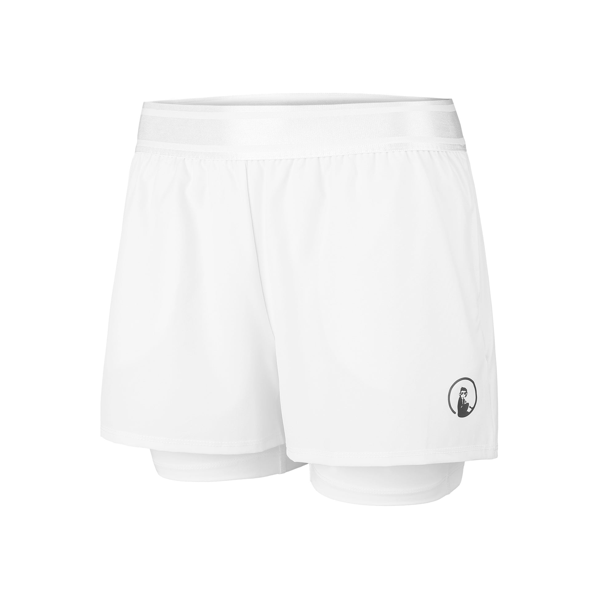 Quiet Please Point 2in1 Shorts Mujeres-Blanco