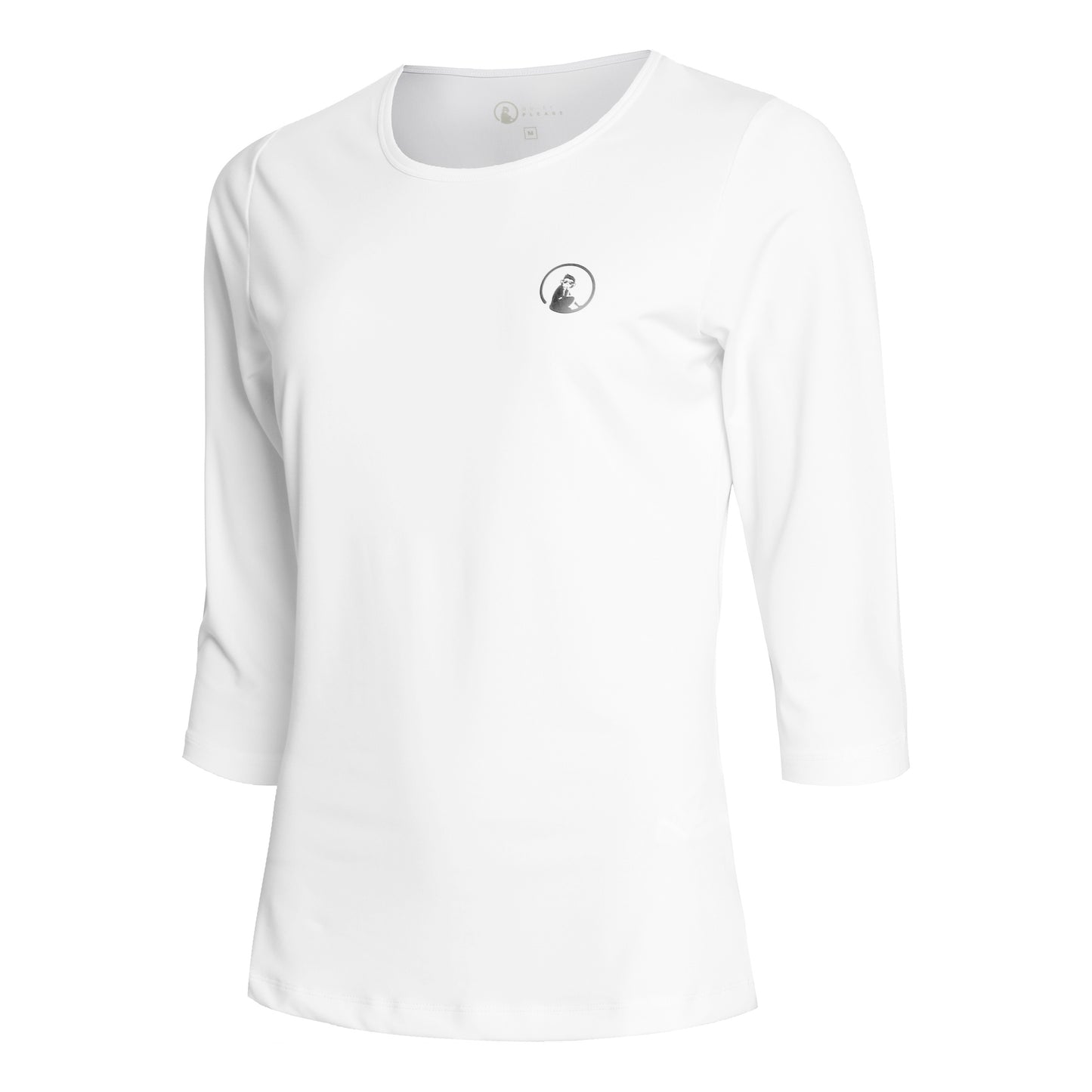 Quiet Please Mixed Camiseta de manga larga Mujeres - blanco, negro