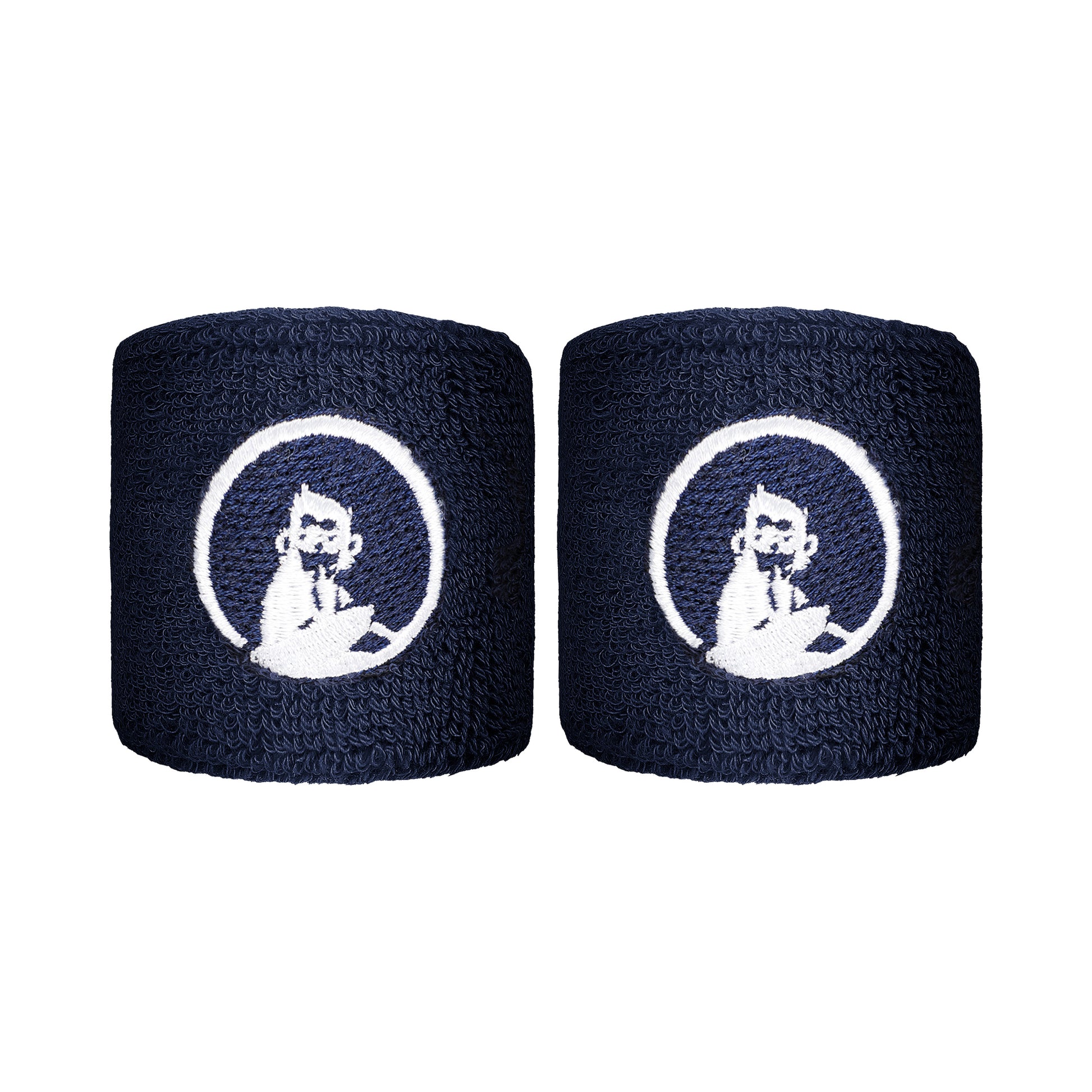 Quiet Please Cinta para sudor Pack de 2 corto - azul