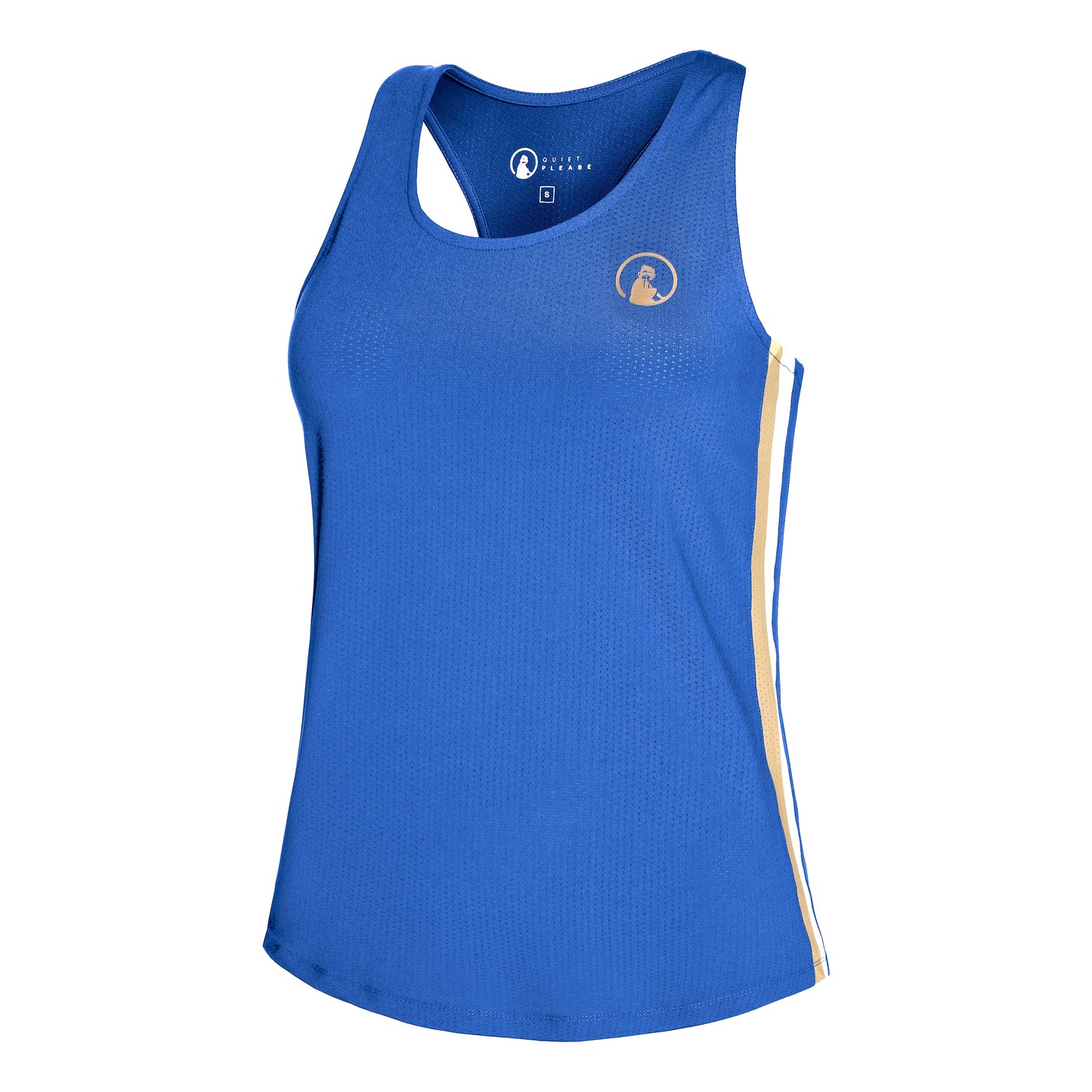 Quiet Please Retro Set Racerback Camiseta de tirantes Mujeres - azul,