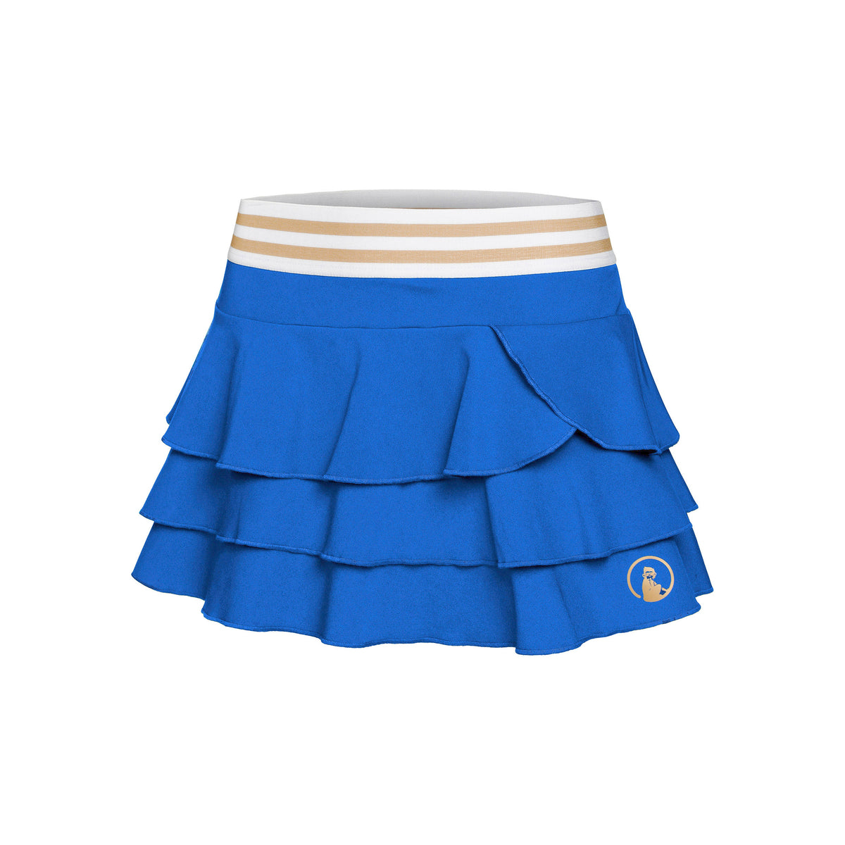 Quiet Please Retro Layering Falda Mujeres - azul, multicolor