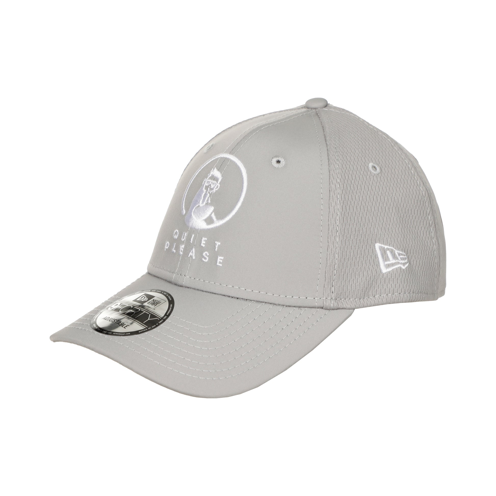Quiet Please New Era Core 9 Forty Gorra-Gris,Blanco